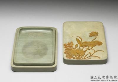 图片[2]-Songhua inkstone with lid featuring lotus pond, Qing dynasty, Qianlong reign (1736-1795)-China Archive